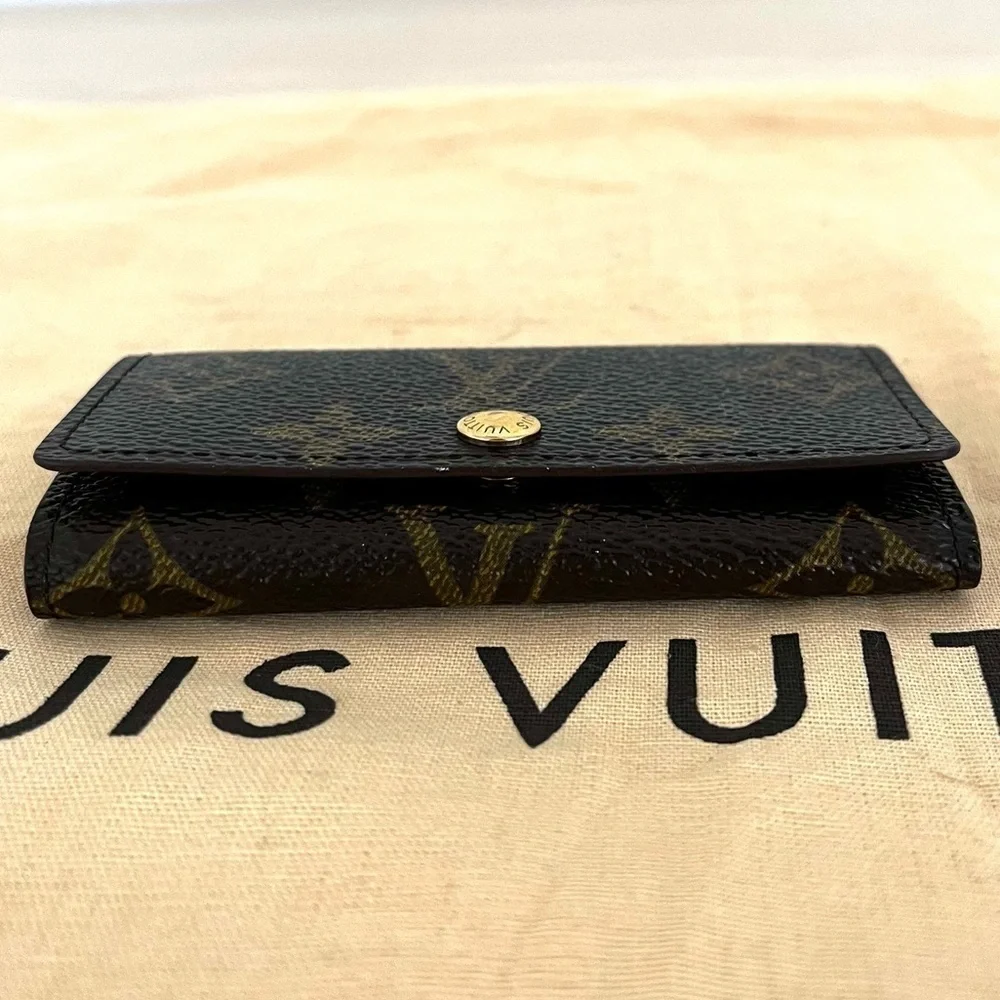 Louis Vuitton Monogram 4-Key Holder Rare 4-Hook Version France 1998